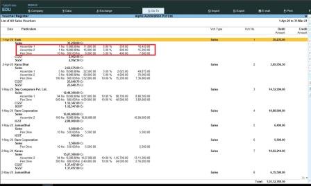 Display Discount in Columnar Reports & Ledger Statement